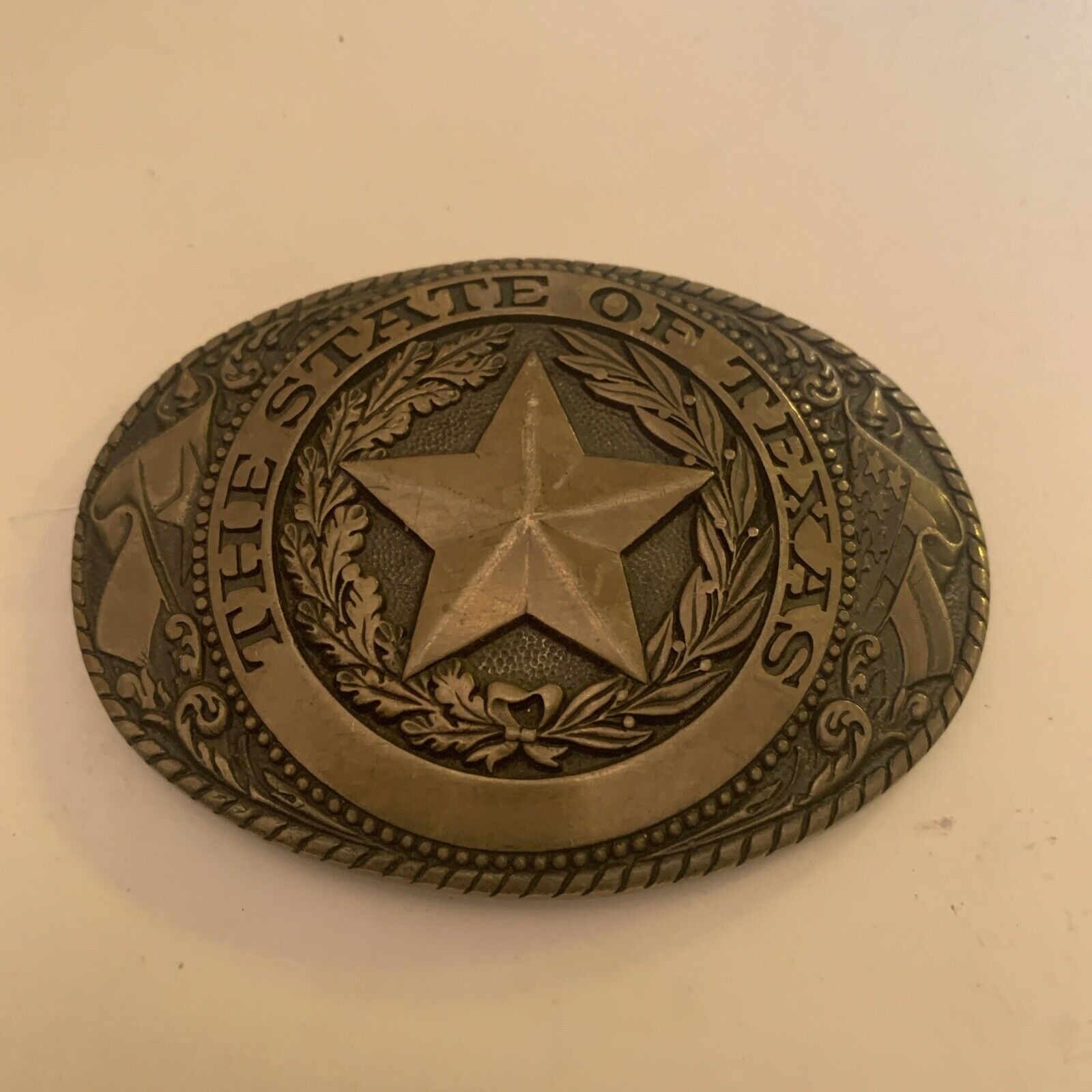 Vintage Tony Lama The State Of Texas Solid Brass … - image 2