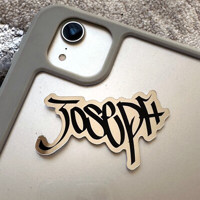 Name Sticker Pack : JOSEPH | for school or Office | graffiti | Calligraphy