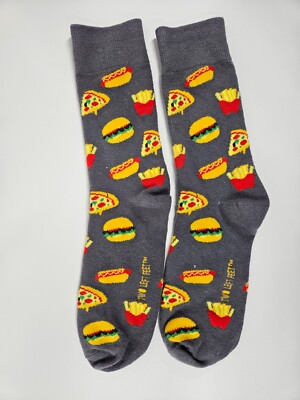 TWO LEFT FEET SOCKS - HOTDOGS, BURGERS, FRENCH FRIES & PIZZA