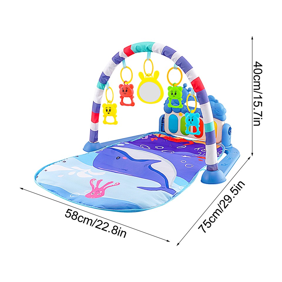 Baby Gyms Play Mats Musical Activity Center Baby Piano Gym Mat Tummy