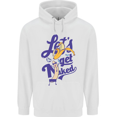 Lets Get Naked Herren Hoodie 80% Baumwolle