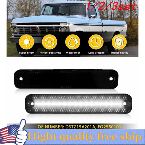 2/4x LED Side Marker Lights For 1973-1979 Ford F150 F250 Bronco F Series Truck