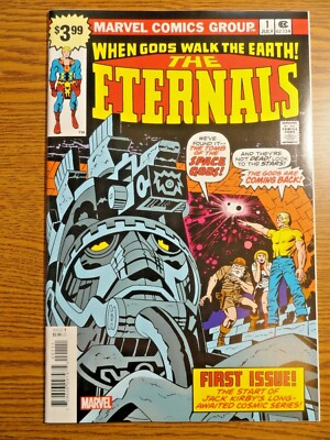 Eternals #1 Faksimile Hot Schlüssel Kirby Ikaris Himmli Deviants Marvel Mcu Film
