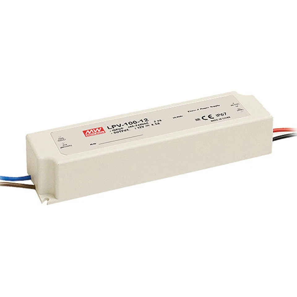 Mean Well LPV-100-24 Enclosed Switching LED Power Supply 24 Volts 4.2 Amps 100.8