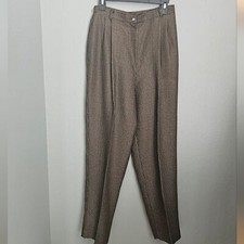 Checkered Houndstooth Vintage Womans Trousers Pants Size 12