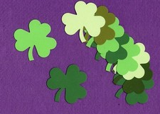 SHAMROCK large die cuts scrapbook cards
