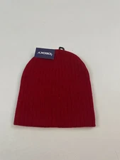 Decky Knit Graphic Red Beanie One Size