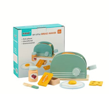 Wooden Toys for Kids, Wood Kitchen Cooking Pretend Toys for Children, Montessori