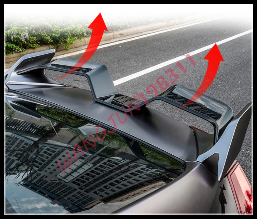 Alerón de bate trasero ABS rojo + negro apto para Honda Civic 2016-2020 Foto 2 de 4