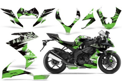 クック Streetbike Graphic Stickers Decals For Kawasaki Ninja ZX10 2008