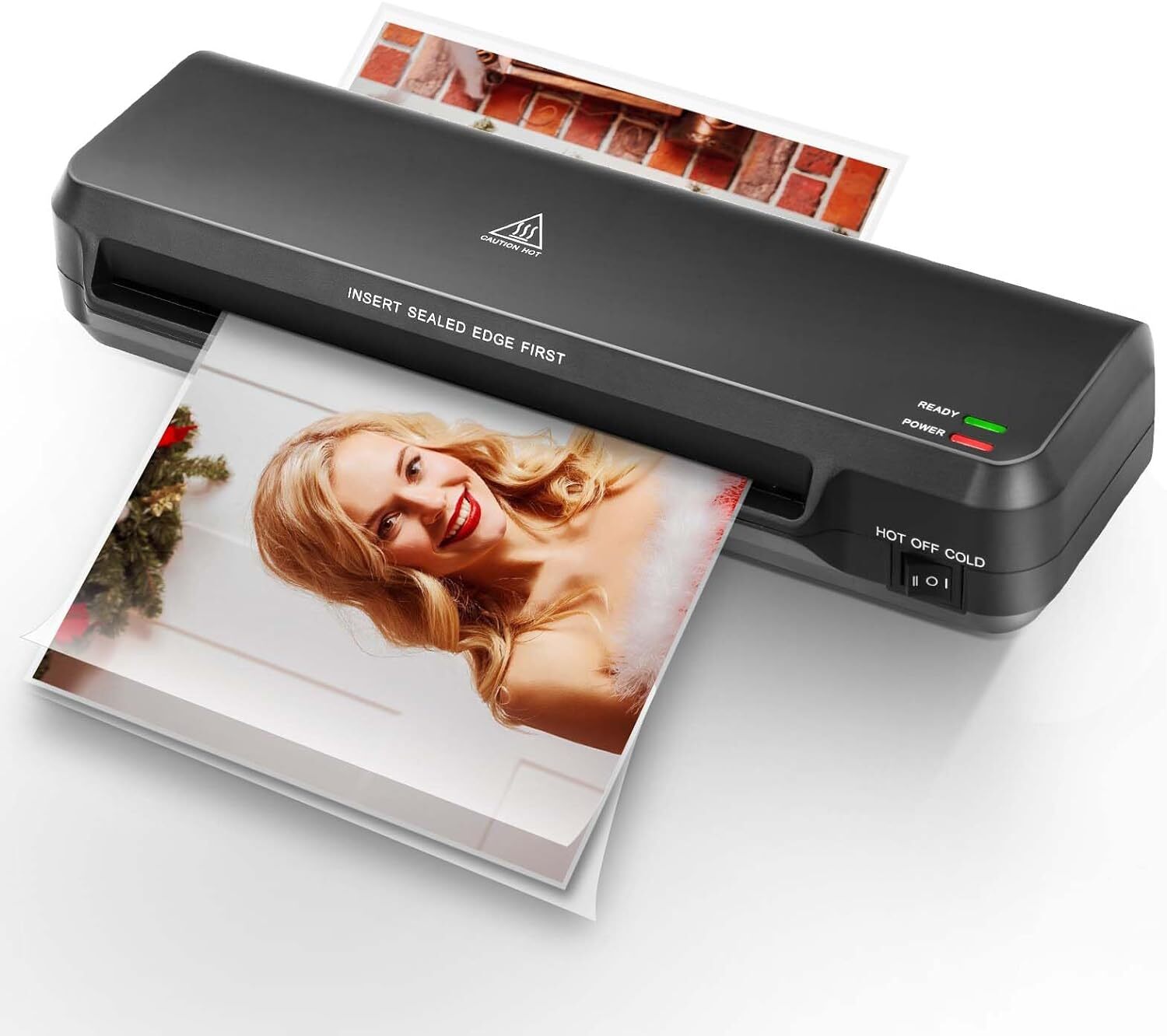A4 Laminator Machine, Thermal Laminator Machine with 50 Laminating Sheets NEW-image