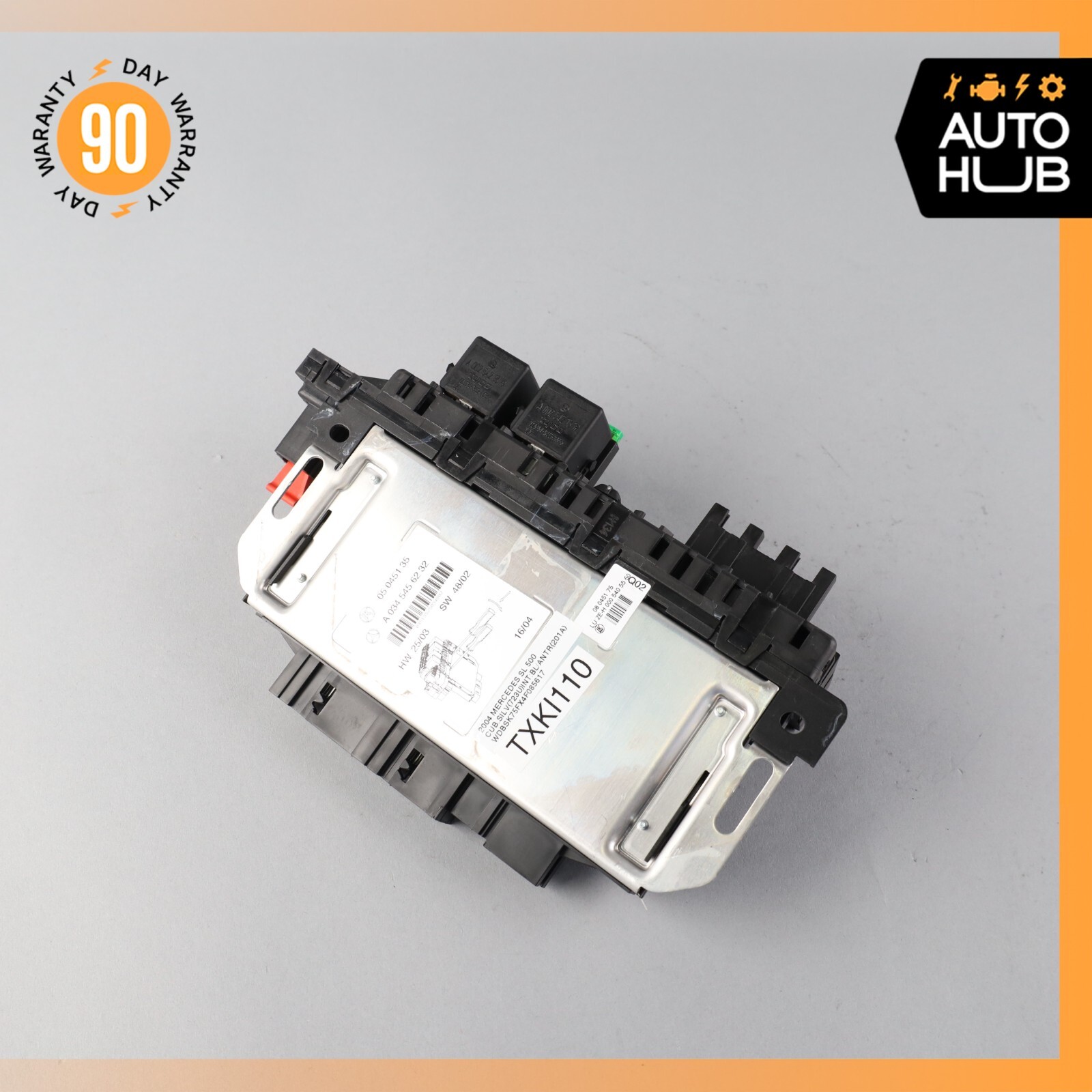 03-12 Mercedes R230 SL500 SL55 AMG SL550 Rear SAM Fuse Box Relay Module OEM