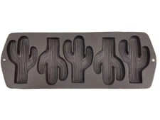 VTG Lodge Saguaro Cactus Cornbread Mold Muffin Baking Pan Cast Iron #5CP2 USA