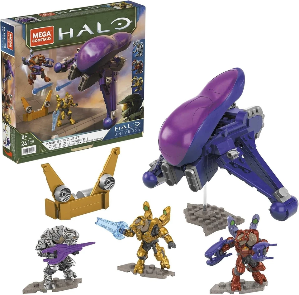 MEGA Halo Infinite Covenant Banshee Building Set with 3 Micro Action Figures - Image 3 of 4