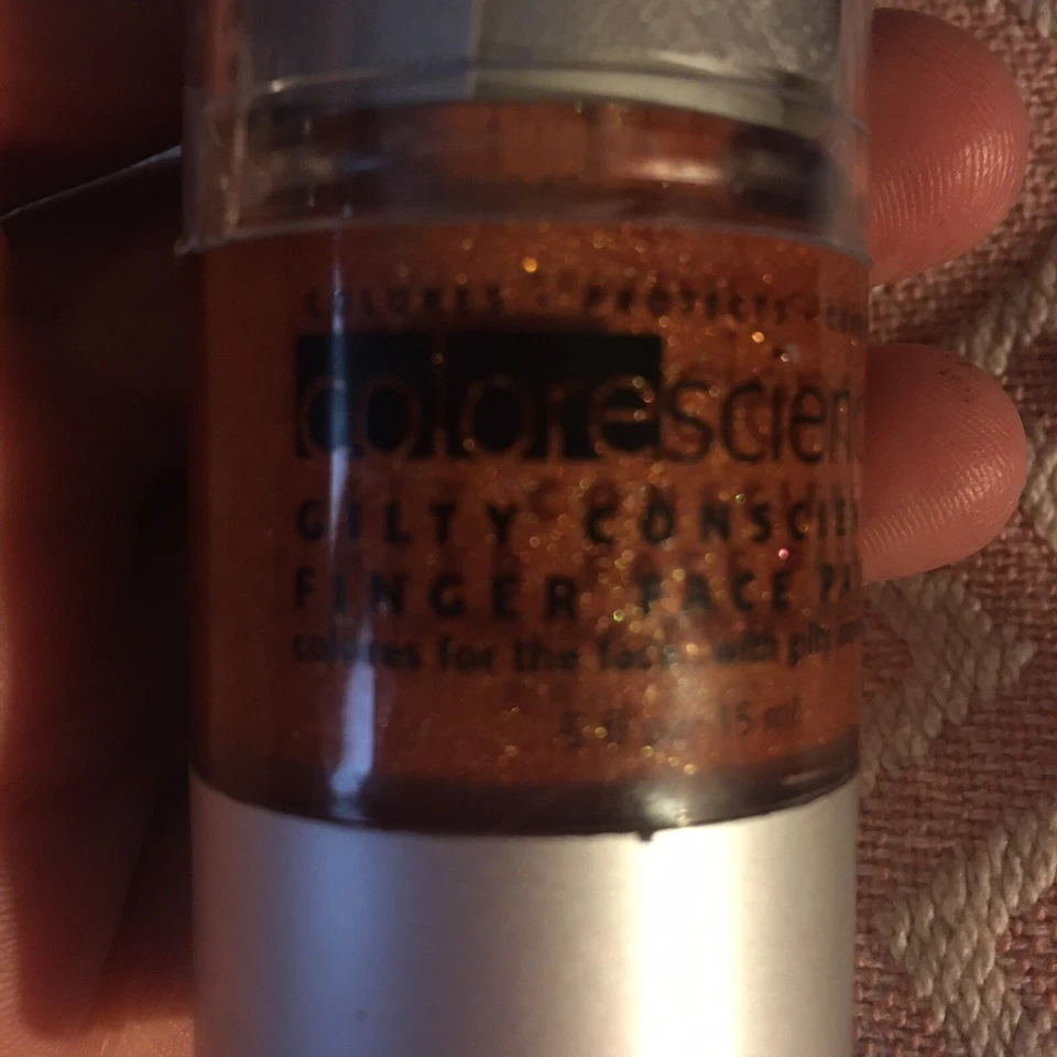 Colorescience Finger Face Paint Bottle Deception Bronze/Pink/Gold HTF NEW Unused - Image 3 of 4