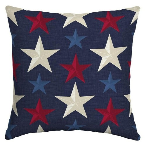 red white and blue pillows