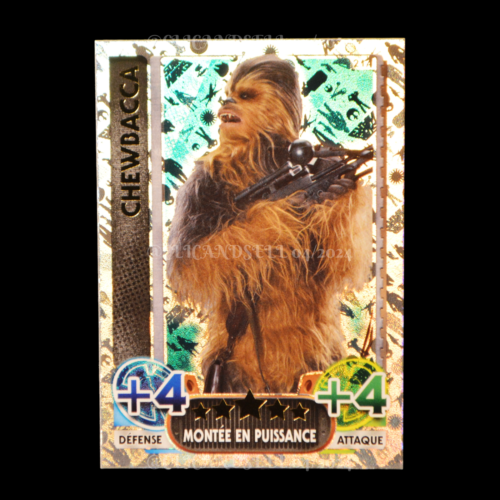 carte topps STAR WARS Force Attax Chewbacca : 214 Holo - Photo 1/1
