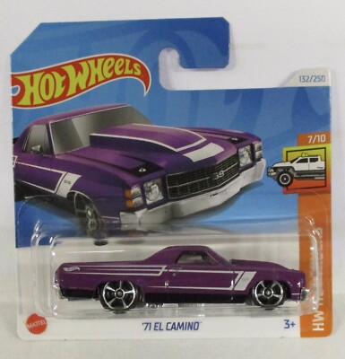 2024 HOT WHEELS G CASE SHORT CARD ’71 EL CAMINO PURPLE HW HOT TRUCKS  7/10