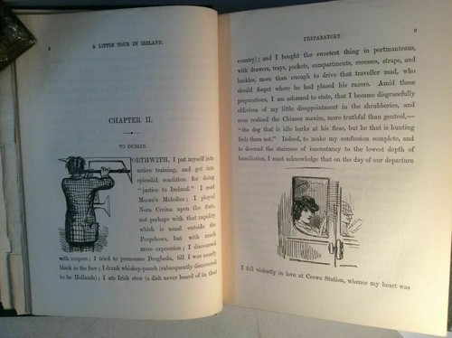 1859 Erstdruck KLEINE TOUR IN IRLAND mit prächtigem handfarbigem Ausklappbarem - Bild 5 von 9