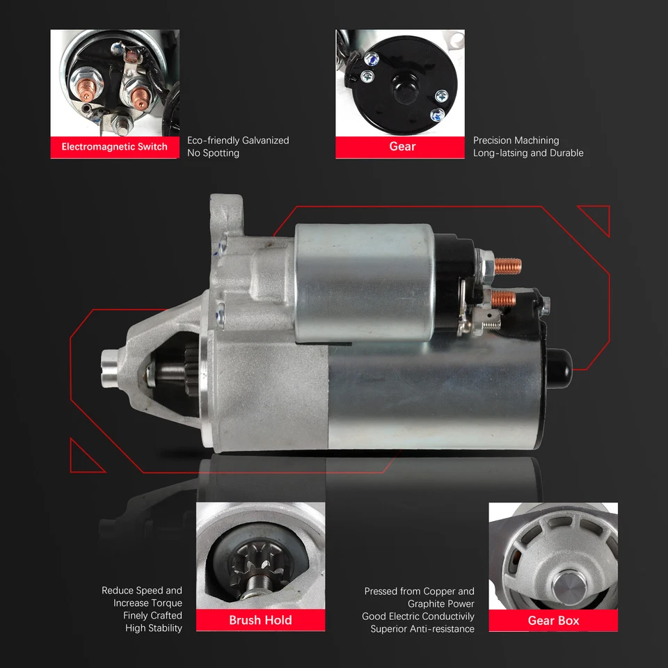 3273 Starter for 2008-2010 Ford Explorer Mustang Explorer Sport Trac Ranger 4.0L - Image 4 of 4