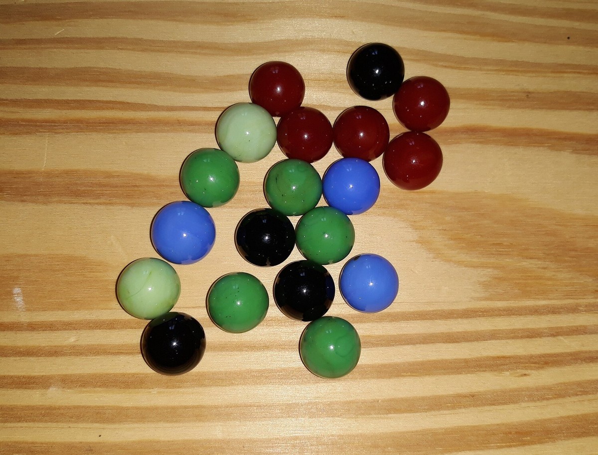 20 Pièces Billes en Verre, Billes en Verre Colorées œil de Chat, Billes
