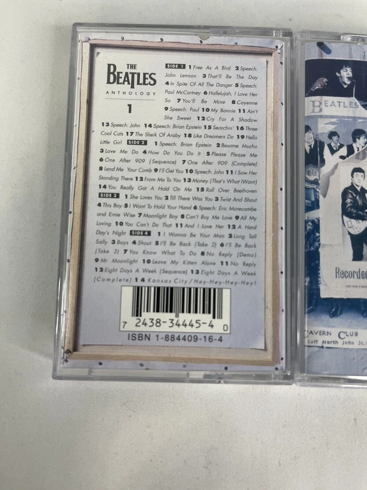 Лот винтажных кассетных лент антология THE BEATLES 1 (1995) (2 кассеты) 60 песен - Изображение 2 из 4