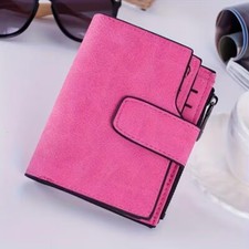 Vintage Purple Wallet All-Match Clutch Coin Purse Classic Credit Card Holder
