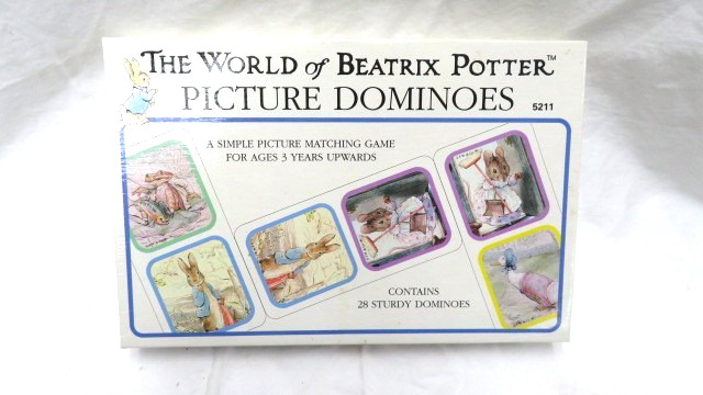 Vintage The World of Beatrix Potter Picture Dominoes Board Game Complete