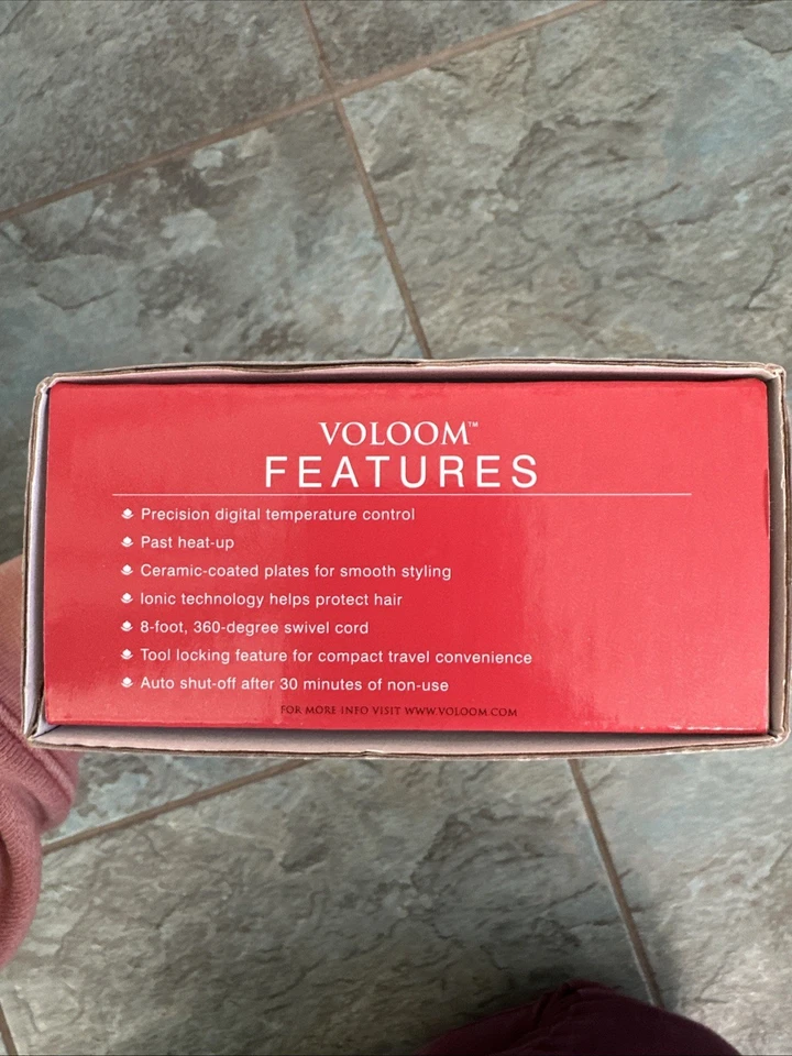 NUEVA PLANCHA DE PELO VOLOOM clásica voluminizadora - blanca Foto 4 de 4