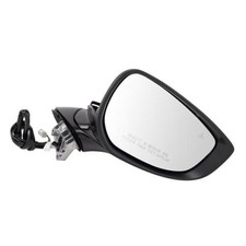 Passenger Side Power Mirror Memory Smooth Black Paint to Match Compatible