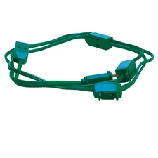 15 Ft. 18/2 SPT-2 Multi-Outlet (9) Indoor Light-Duty Extension Cord with Power S