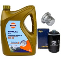MotoröL Filter Set 5W-40 5 Liter + ÖLablassschraube FüR Audi A4 Seat Skoda VW