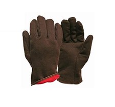 True Grip Brown Jersey Insulated Cold Weather All Purpose Gloves Fleece Lining