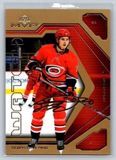 2021-22 Upper Deck MVP 20th Anniversary Gold Sebastian Aho Carolina Hurricanes