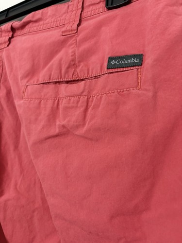 Columbia pantaloncino uomo taglia 38 stile chino rosso/rosa 38W 10L - Foto 5 di 7