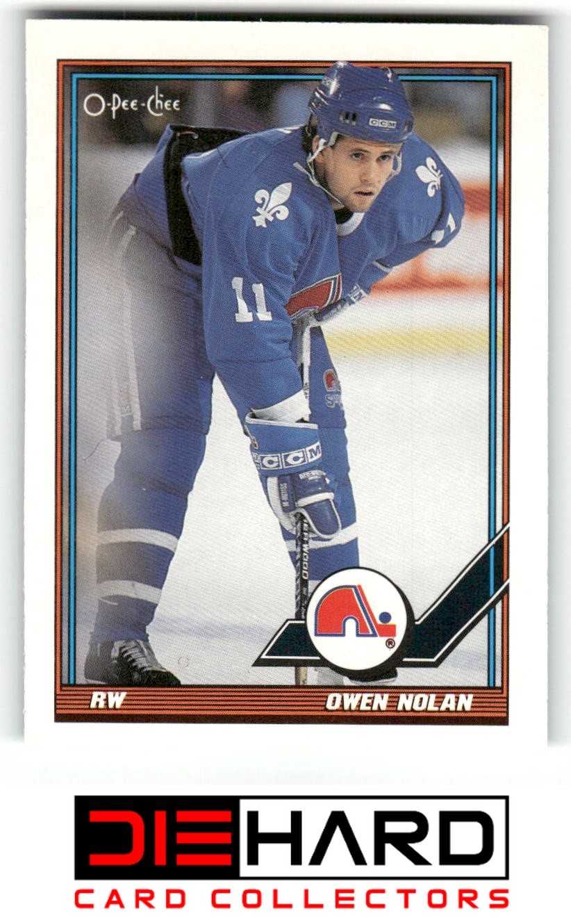 1991-92 O-Pee-Chee #64 Owen Nolan Quebec Nordiques