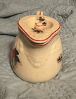 Vintage Pantry Bak-IN Ware Crooksville USA CREAMER W LID Pitcher Fruit Pattern — photo 4