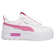 PUMA Mayze Lace Up Platform Womens White Sneakers Casual Shoes 384007-01