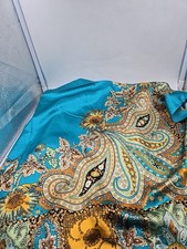 Silk Scarf With Paisley On It 33" By 33"