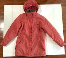 L.L. Bean Women's Jacket Full Zip Hooded Thinsulate Size Small Salmon Pink OBDX2