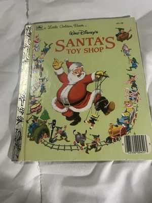 A Little Golden Book Santa's Toy Shop Authentic 1950 Vintage Original Disney  