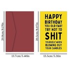 Funny Happy Birthday Card for Him Her Husband Wife Girlfriend Boyfriend 1pc