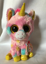 TY Beanie Boos 6" FANTASIA the UNICORN sparkle eyes plush stuffed toy w/ tags