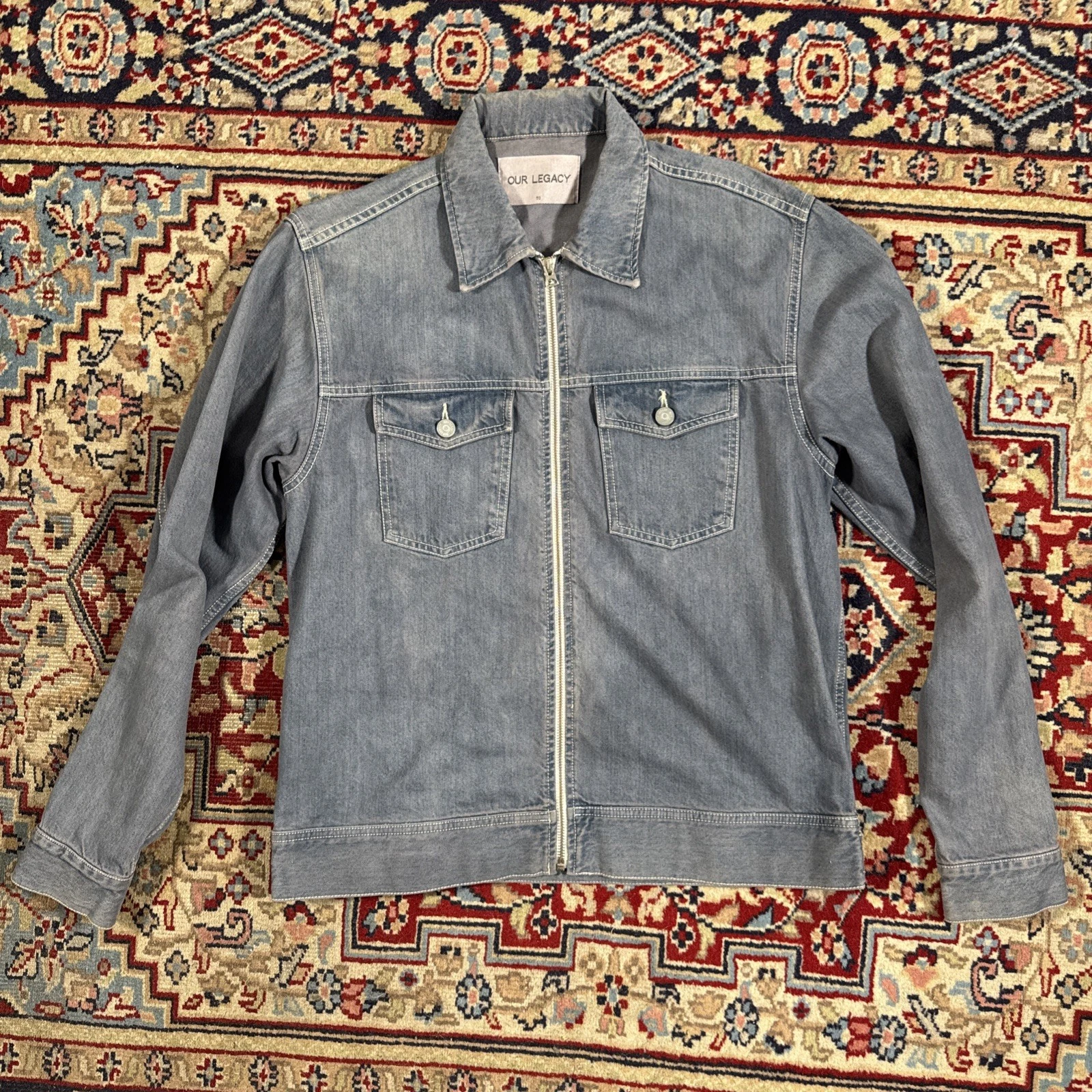 Our Legacy Full Zip Denim Jacket Size Medium Men’s Casual  image 1