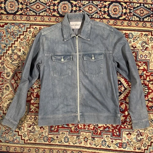 Our Legacy Full Zip Denim Jacket Size Medium Men’s Casual  video thumbnail