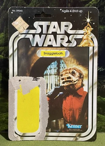 Vintage Kenner 1977 STAR WARS Episode IV 4 SNAGGLETOOTOOTH Card Back Cardback 77