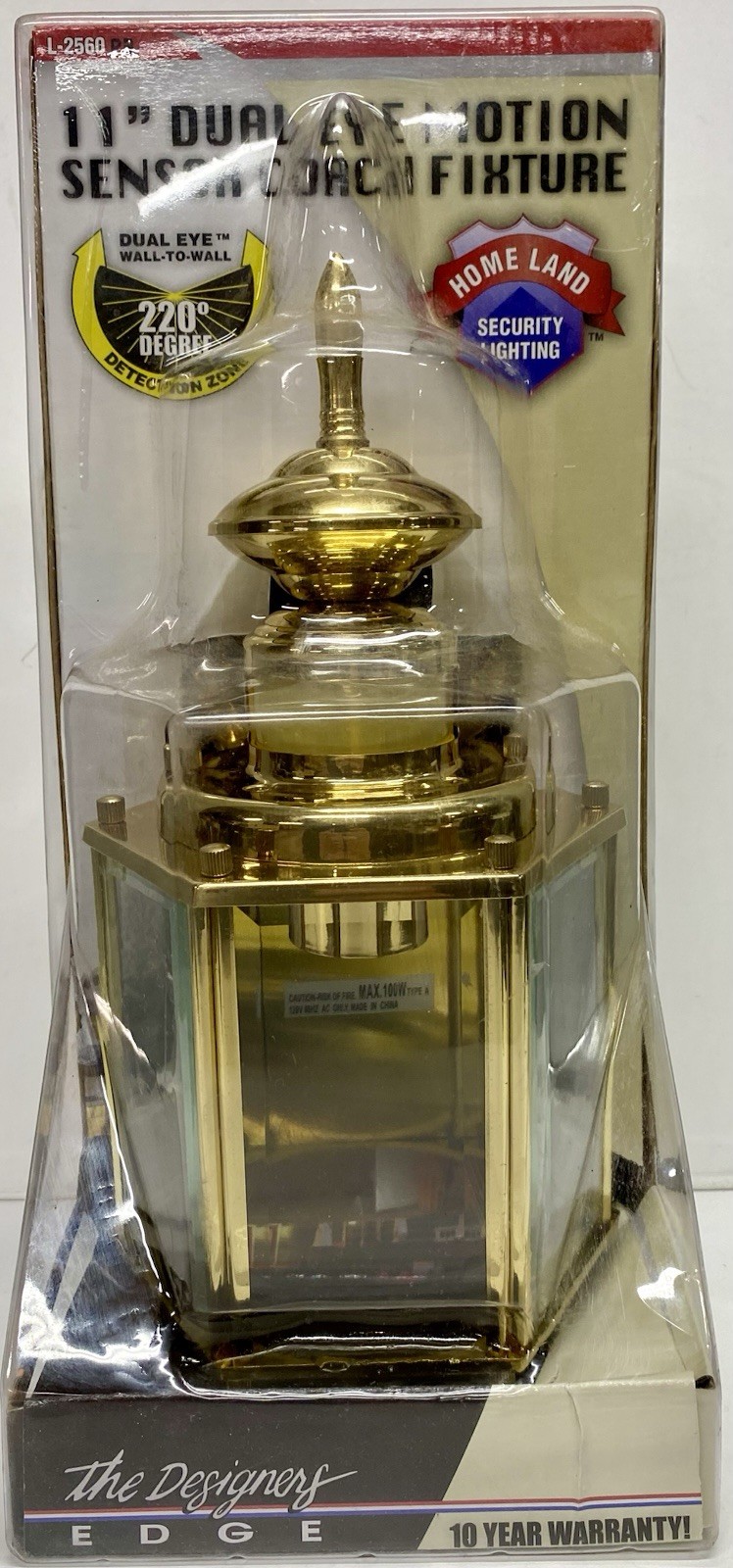 The Designers Edge Exterior Light 11” Dual Eye Motion New In Box