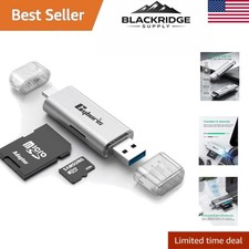 Versatile 2-in-1 Micro SD Card Reader - Supports Multi-Device Use, USB 3.0/