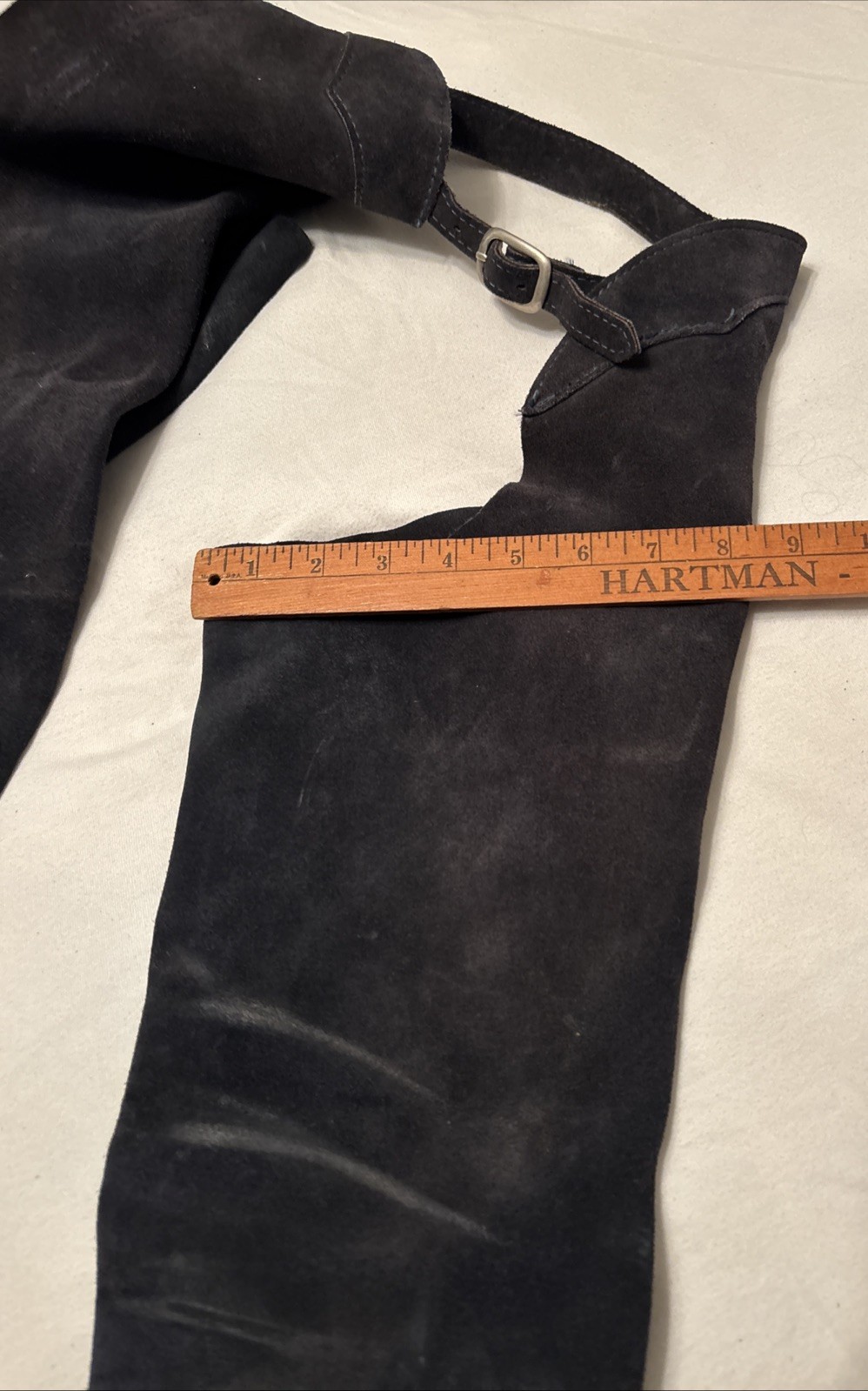 Barnstable Riding Black Genuine Leather Full Chaps Horse Children's Size 12 USA