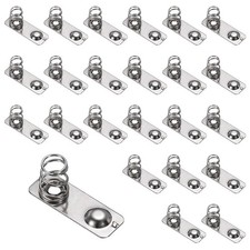 24Pcs Battery Spring Contact 20 x 7mm Positive Negative Bipolar, One Way